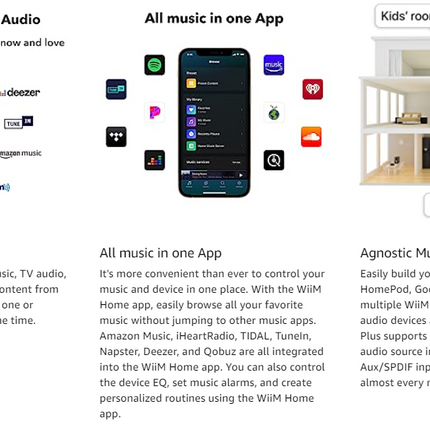 WiiM Pro Plus AirPlay2 Receiver Многокомнатный WiFi-стример