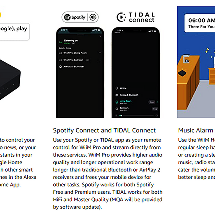 WiiM Pro AirPlay2 беспроводной WiFi Bluetooth аудиоресивер 