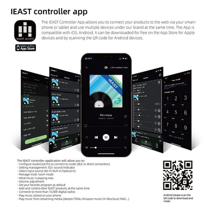 Беспроводной усилитель IEAST Audiocast amp50 с поддержкой WiFi и Bluetooth 5