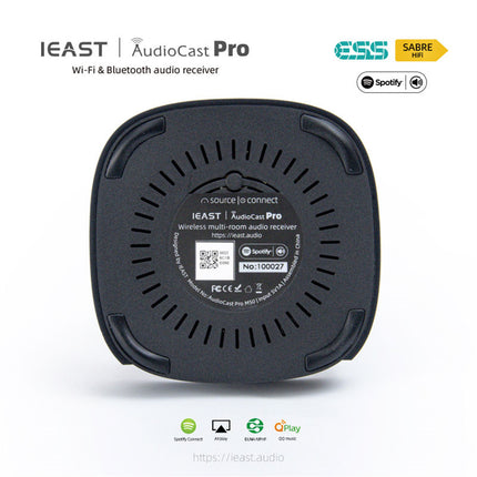 IEAST AudioCast Pro M20 Беспроводной WiFi-аудиоресивер с поддержкой Bluetooth для нескольких комнат