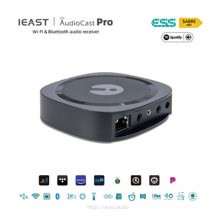 IEAST AudioCast Pro M20 Беспроводной WiFi-аудиоресивер с поддержкой Bluetooth для нескольких комнат