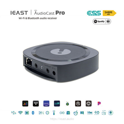 IEAST AudioCast Pro M20 Беспроводной WiFi-аудиоресивер с поддержкой Bluetooth для нескольких комнат