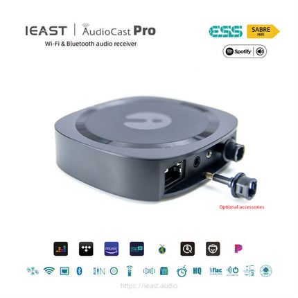 IEAST AudioCast Pro M20 Беспроводной WiFi-аудиоресивер с поддержкой Bluetooth для нескольких комнат