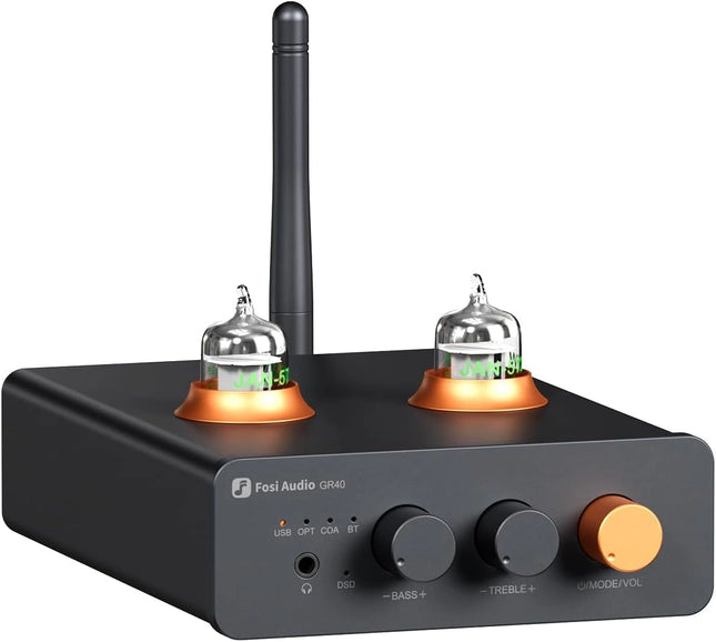 Fosi Audio GR40 Tube DAC Headphone Amp Preamp