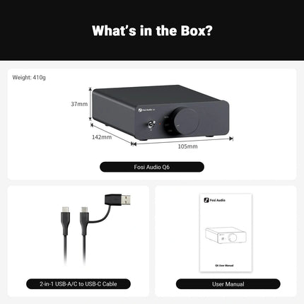 Fosi Audio Q6 Desktop DAC