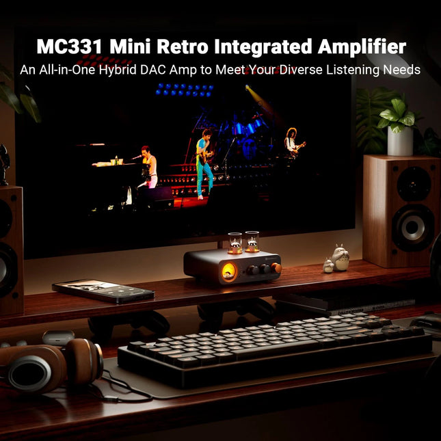 Fosi Audio MC331 Tube Integrated Bluetooth Amplifier