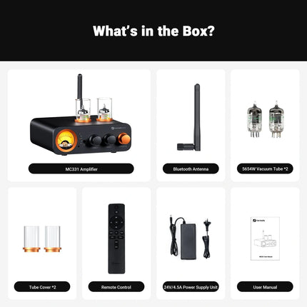 Fosi Audio MC331 Tube Integrated Bluetooth Amplifier