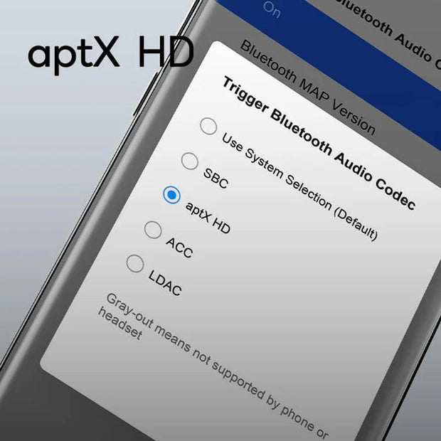 <h1> Воспроизводите любой аудиофайл с помощью Bluetooth 5.0 aptX HD</h1>