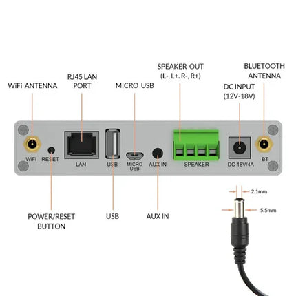 Мини-стереоусилитель Arylic A30+ 30 Вт x 2 WiFi