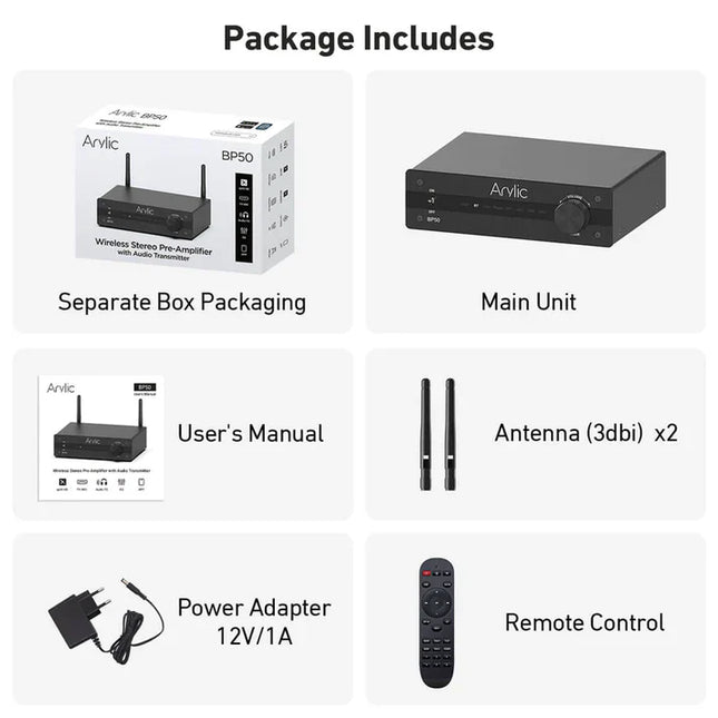 Предусилитель Bluetooth Arylic BP50 с ЦАП ESS ES9023P