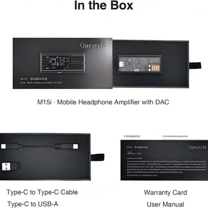 Портативный декодер Questyle M15i Mobile, устройство Hi-Res