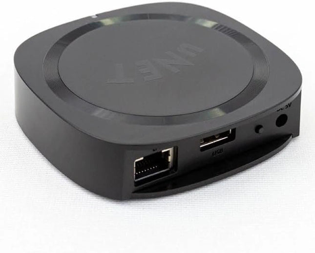 Audiocast uNET — сетевое USB-устройство для обмена музыкой. Работает на Wiim Arylic для бесперебойной потоковой передачи через домашнюю аудиосистему.