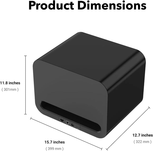 WiiM Sub Pro – 8-дюймовый беспроводной смарт-сабвуфер мощностью 250 Вт | Калибровка с помощью AI RoomFit™