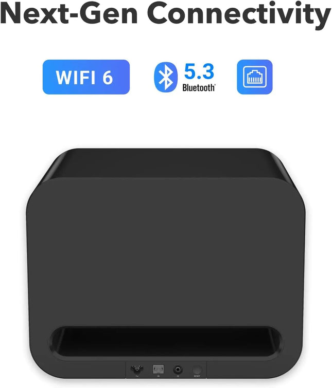 WiiM Sub Pro – 8-дюймовый беспроводной смарт-сабвуфер мощностью 250 Вт | Калибровка с помощью AI RoomFit™